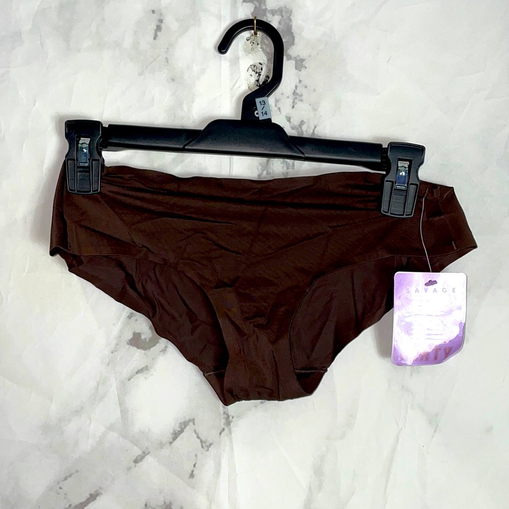 NWT Savage x fenty brown Panty S